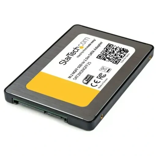 Adaptador Startech M.2 a SATA III 2.5", 6Gbps, Negro, (MPN SAT2M2NGFF25, Fijaciones y soportes internos para PC) img-1