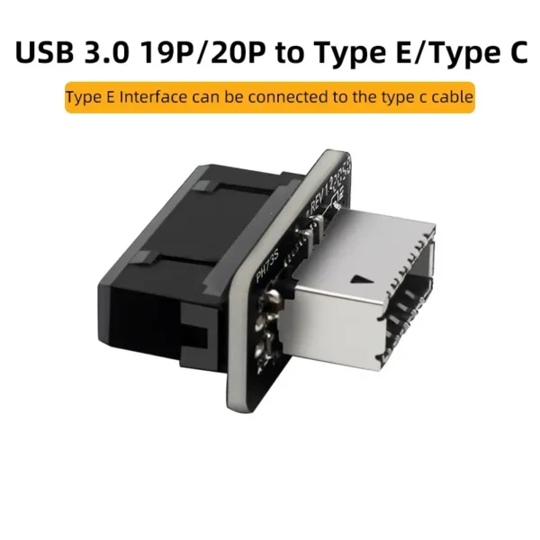 Adaptador USB 3 de 20-Pin hembra a USB 3.1 de 20-Pin hembra, para placas madres CE-000874