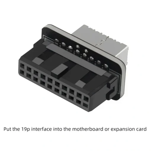 Adaptador USB 3 de 20-Pin hembra a USB 3.1 de 20-Pin hembra, para placas madres (MPN CE-000874, Adaptadores y cables internos para PC) img-2