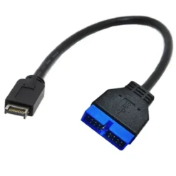 Adaptador USB 3 de 20-Pin hembra a USB 3.1 de 20-Pin macho, para placas madres (MPN CE-000875, Adaptadores y cables internos para PC) img-1
