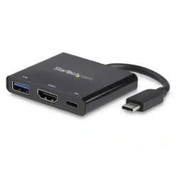 Adaptador USB-C Startech, HDMI 4K, USB-A, Power Delivery 60W (MPN CDP2HDUACP, Cables, adaptadores y accesorios para pantallas) img-1