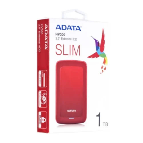 Adata Hd External 1000Gb Red (MPN AHV300-1TU31-CRD, Discos externos) img-1