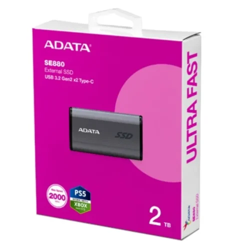 Adata Ssd External 2000Gb Elite Se880 Titanium (MPN AELI-SE880-2TCGY, Discos externos) img-1