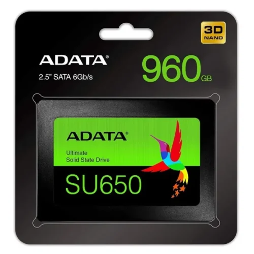 Adata Unidad Ssd Ultimate Su650, 960Gb, 2.5" Sata 3, Lectura 520Mb/S Escritura (MPN ASU650SS-960GT-R, Almacenamiento para PC) img-1