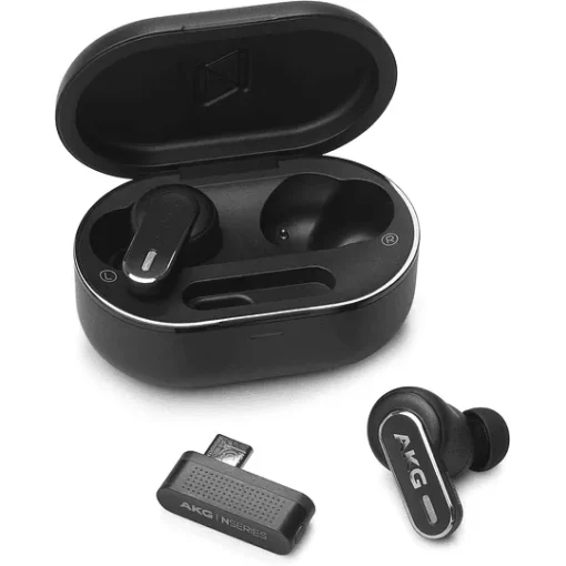 Akg Audifonos N5 (Noise Cancelling Earbuds) 2.4Hgz Usb-C Dongle, Hi-Res Quality (MPN AKGN5HYBRIDBLKAM, Audífonos) img-1
