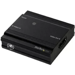 Amplificador Startech HDMI 4K a 60Hz, Extensión 35m, Multicanal, Negro (MPN HDBOOST4K, Cables, adaptadores y accesorios para pantallas) img-1