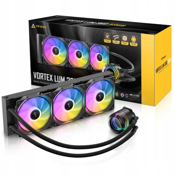 Antec Vortex Lum 360 Argb Bk (MPN 0-761345-40055-8, Refrigeración para PC) img-1