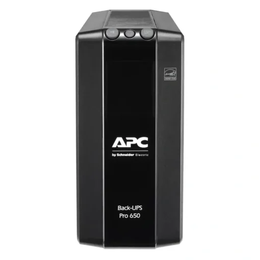 APC Back-UPS Pro 650VA, 390W, Montaje en Torre con AVR Inteligente (MPN BR650MI, UPS (Sistema de Alimentación Ininterrumpida)) img-1