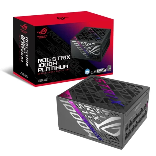 Asus Fuente De Poder Rog Strix 1000W, Certificada 80+ Plus Platinum Atx 3.1 (MPN 90YE00W1-B0SA00, Fuentes de poder para PC) img-1