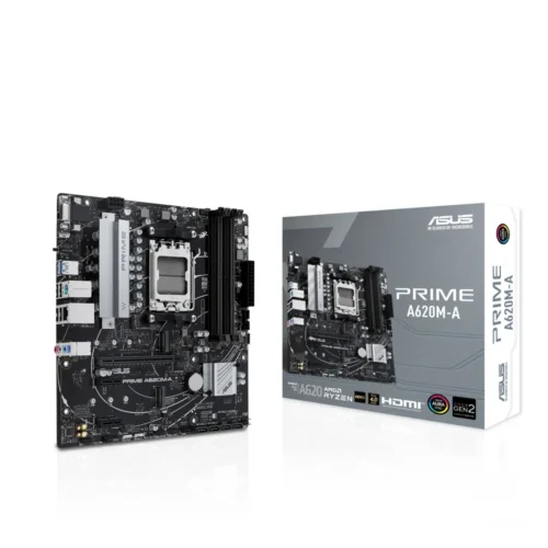 Asus Placa Madre micro ATX, DDR5, compatible con PCle 4.0 PRIME A620M-A