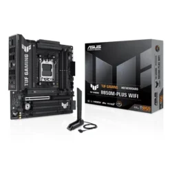 Asus Placa Madre Tuf Gaming B850M-Plus Wifi (Am5, Ddr5 8000+Mhz, M.2 X3 (MPN TUF-GMNG B850M-PLUS WIFI, Placas madres para PC) img-1
