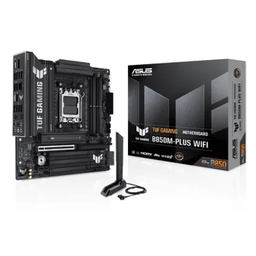 Asus Placa Madre Tuf Gaming B850M-Plus Wifi (Am5, Ddr5 8000+Mhz, M.2 X3 (MPN TUF-GMNG B850M-PLUS WIFI, Placas madres para PC) img-1