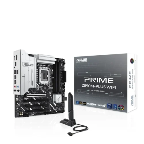 Asus Placa Madre Z890M-PLUS WiFi LGA 1851, DDR5, M.2 X3, Microatx (MPN 90MB1J80-M0EAY0, Placas madres para PC) img-1
