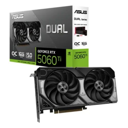 Tarjeta Gráfica ASUS Dual GeForce RTX™ 5060 Ti 16GB GDDR7 OC Edition (MPN 90YV0MH0-M0AA00, Tarjetas gráficas para PC) img-1