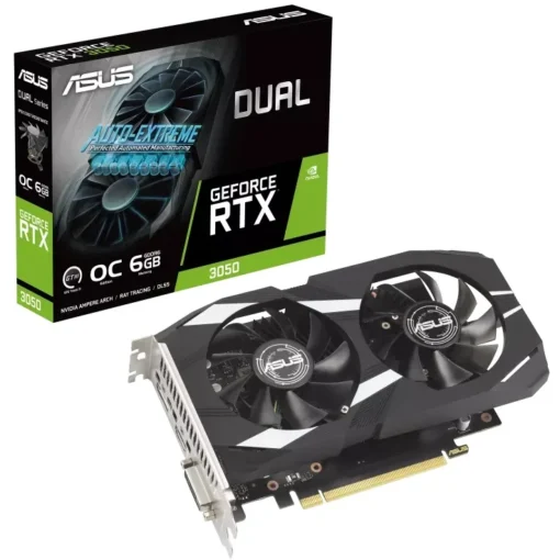 Asus Tarjeta De Video Dual Nvidia Geforce Rtx™ 3050 Oc Edition, 6Gb Gddr6 DUAL-RTX3050-O6G