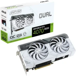 Asus Tarjeta De Video Dual Nvidia Geforce Rtx 4070 Super Blanco Oc Edition, 12Gb DUAL-RTX4070S-O12G-WHITE