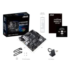 Asus Tarjeta Madre Prime AMD AM4 mATX con PCIe 4.0, dual M.2, WiFi (MPN B550M-A AC, Placas madres para PC) img-1