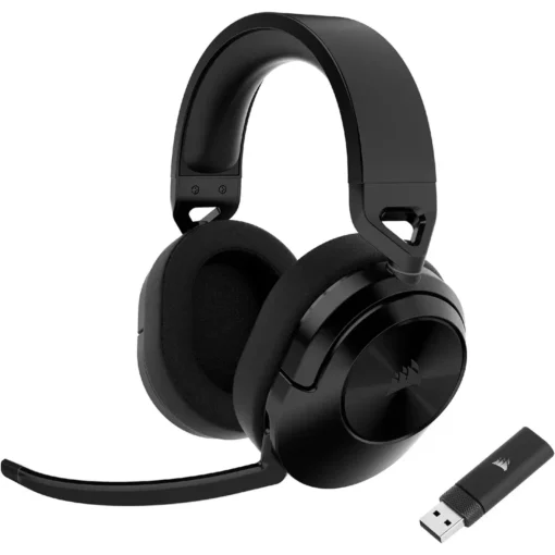 Audífonos Gamer Corsair HS55 Stereo Wireless Black (Carbon) (MPN CA-9011280-NA, Audífonos) img-1