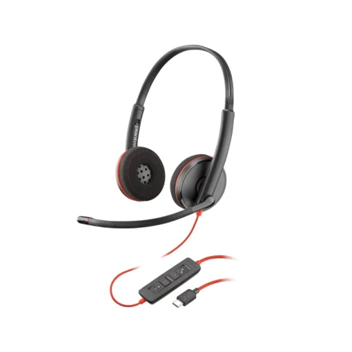 Audífonos Profesionales HP Poly Blackwire 3220 Stereo Headset Wired USB-C HE 8X228A6