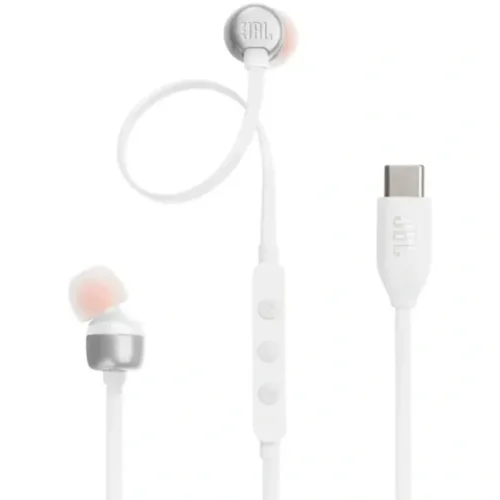 Auriculares JBL TUNE 310C, Intraaurales USB-C, Micrófono Integrado, Blanco (MPN JBLT310CWHTAM, Audífonos) img-1