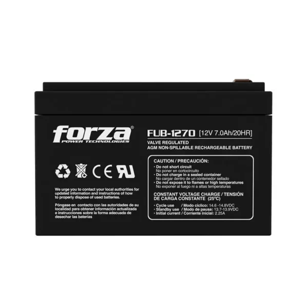 Batería para UPS Forza 12V 7 Ah FUB-1270 img-1