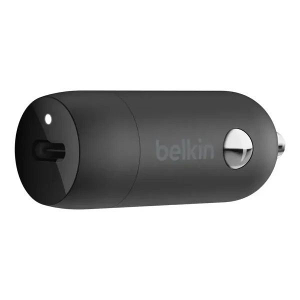 Belkin Adaptador De Corriente Para El Coche 20 Vatios Fast Charge (24 Pin Usb-C CCA003BTBK img-1