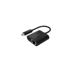Belkin Adaptador Usb-C A Ethernet + Carga Hasta 60W, , Macbook Air, Macbook Pro (MPN INC001BTBK, Adaptadores y Accesorios De Red) img-1