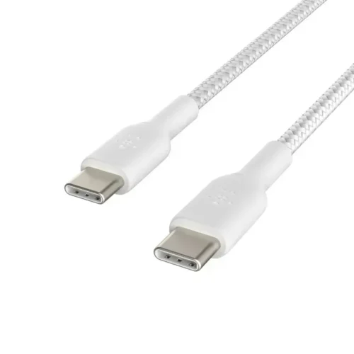 Belkin Boost↟Charge Braided Usb-C To Usb-C Cable 3.28 Ft Usb-C Data CAB004BT1MWH img-1