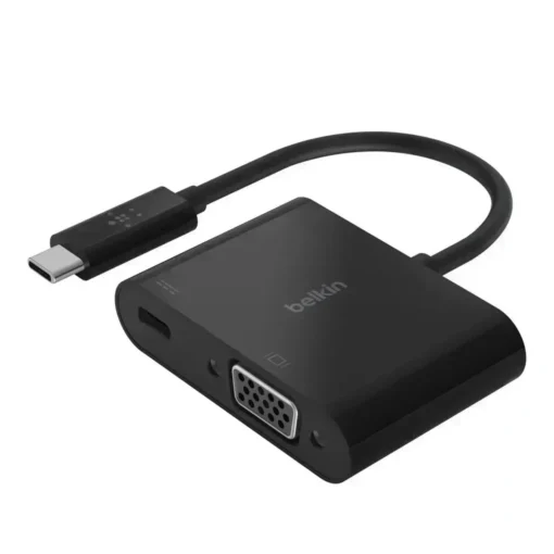 Belkin Usb-C To Vga + Charge Adapter Conversor De Interfaz De Vídeo Vga / Usb (MPN AVC001BTBK, Adaptadores y Accesorios De Red) img-1