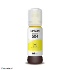 Botella Tinta Epson 504 Amarillo, 70ml, Recarga Original para EcoTank (MPN T504420-AL, Suministros para impresoras) img-1