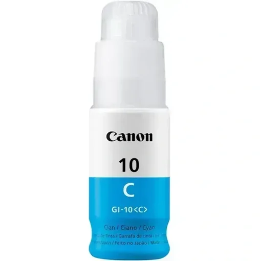 Botella de Tinta Canon GI-10 Cian, para Pixma G5010/G6010, Alta Capacidad (MPN 3391C001, Suministros para impresoras) img-1
