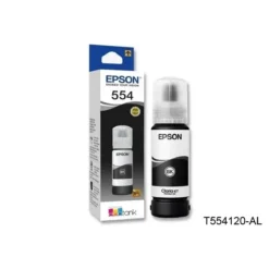 Botella de Tinta EPSON T554 Original Negro Pigmentado 70ml (L8160/L8180) (MPN T554120-AL, Suministros para impresoras) img-1
