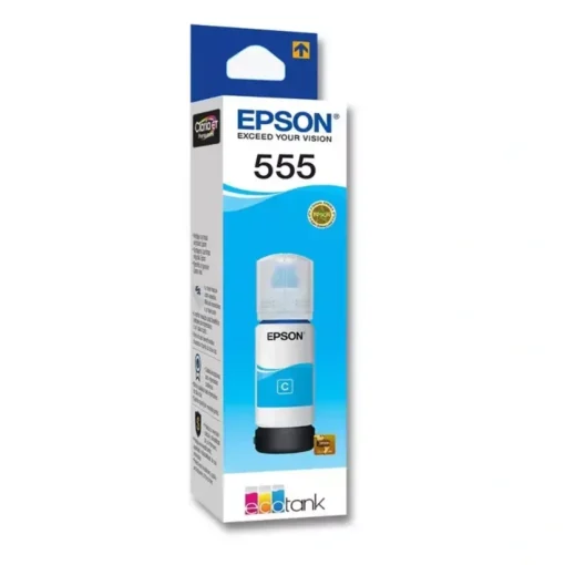 Botella de Tinta EPSON T555 Cian 70ml (L8160/L8180) (MPN T555220-AL, Suministros para impresoras) img-1