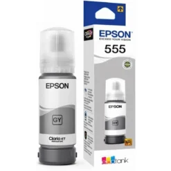 Botella de Tinta EPSON T555 Gris Foto 70ml (L8160/L8180) (MPN T555520-AL, Suministros para impresoras) img-1