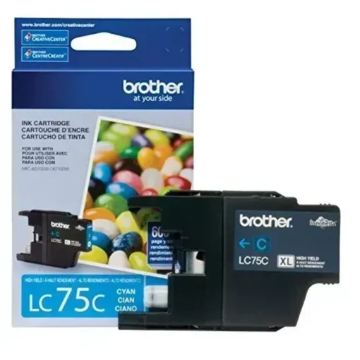 Cartucho tinta Brother Cián, 600 páginas, para MFC-J6510DW (MPN LC-75C, Suministros para impresoras) img-1