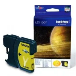 Brother Cartridge Amarillo Original Cartucho De Tinta Para Dcp-185, 385, 395 LC-1100Y img-1