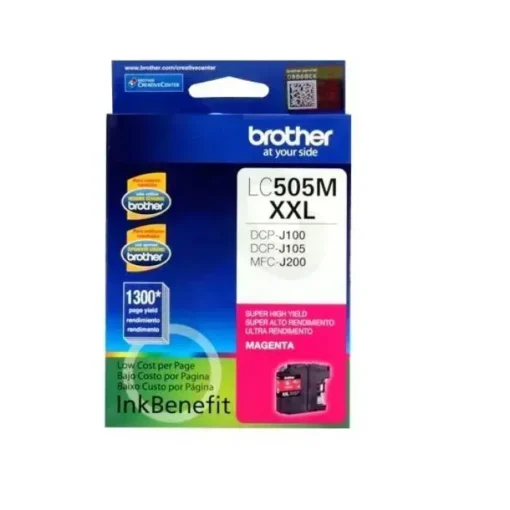 Brother Cartridge Super High Yield Magenta Original Cartucho De Tinta Para LC505M