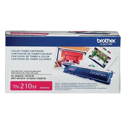 Brother Cartucho De Tóner Tn210M Magenta Original Láser 1400 Páginas 1 Solamente (MPN TN-210M, Suministros para impresoras) img-1