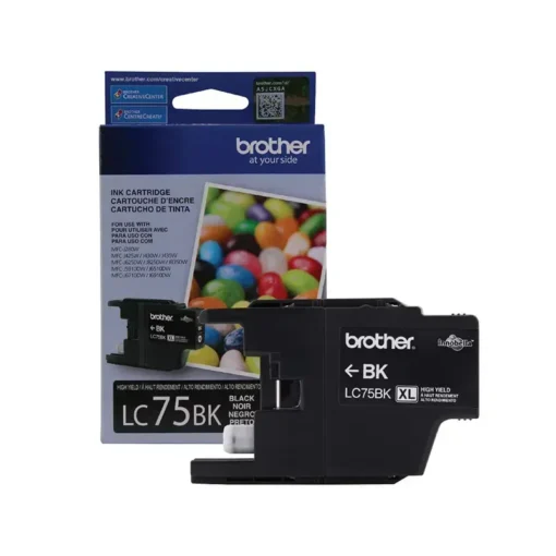 Brother Cartucho De Tinta Alto Rendimiento Negro (Lc75Bk LC-75BK img-1