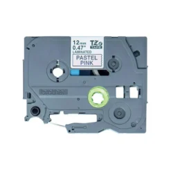 Cinta Laminada Brother 12mm, Negro/Rosa, P-Touch, 4m, TZe, Almohadilla (MPN TZEMQE31, Suministros para impresoras) img-1