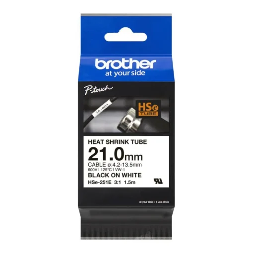 Brother Cinta Rotuladora Termoretractil para cables Hse251 HSE251E