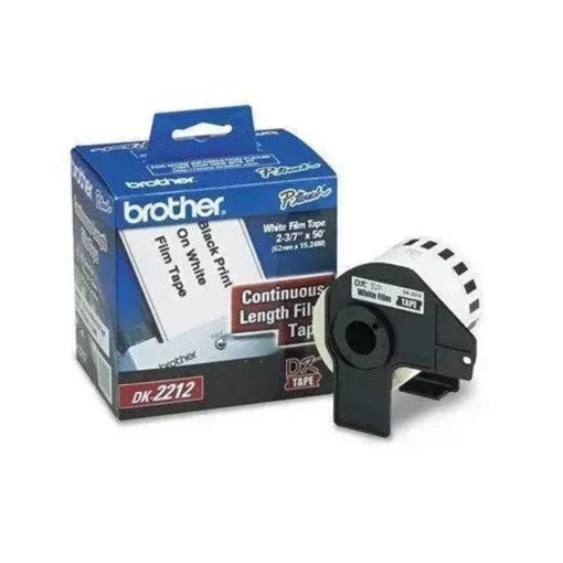 Brother Film De Largo Continuo En Color Negro Sobre Blanco De 2,4"X 50" (MPN DK-2212, Suministros para impresoras) img-1