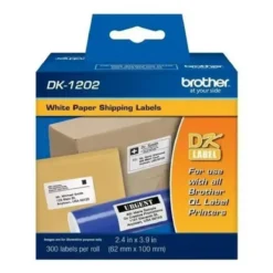 Etiquetas Brother , 101.60x60.96mm, 300 etiquetas, QL-500, QL-550 (MPN DK-1202, Suministros para impresoras) img-1