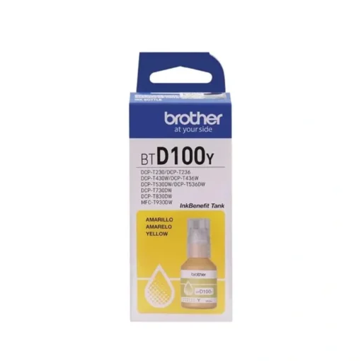 Brother Tinta Amarillo para 5000 páginas, InkBenefit (MPN BTD100Y, Suministros para impresoras) img-1