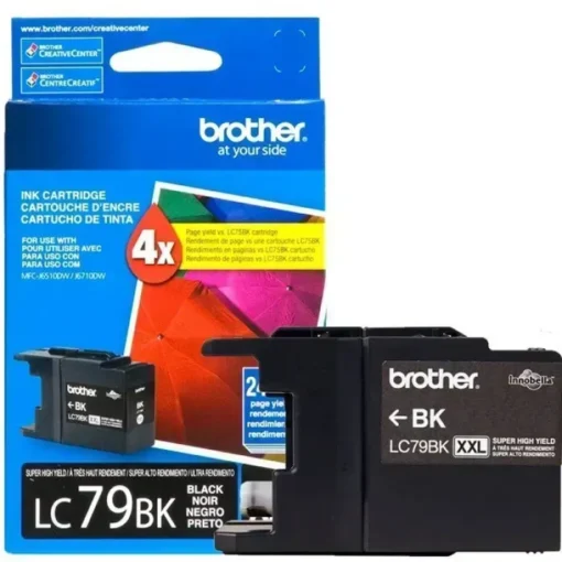 Cartucho Tinta Brother LC79BK, Negro, Súper Alto, MFC-J5910DW (MPN LC-79BK, Suministros para impresoras) img-1