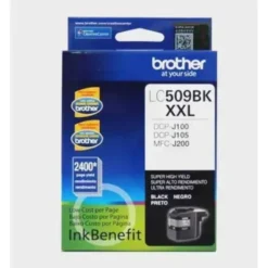 Cartucho tinta Brother XXL negro, 2400 páginas, DCP-J100/J105/J200. (MPN LC509BK, Suministros para impresoras) img-1