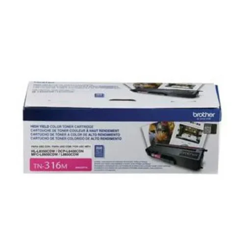 Tóner Magenta Brother , Alto Rendimiento, para DCP-L8400CDN/MFC-L8600CDW (MPN TN316M, Suministros para impresoras) img-1