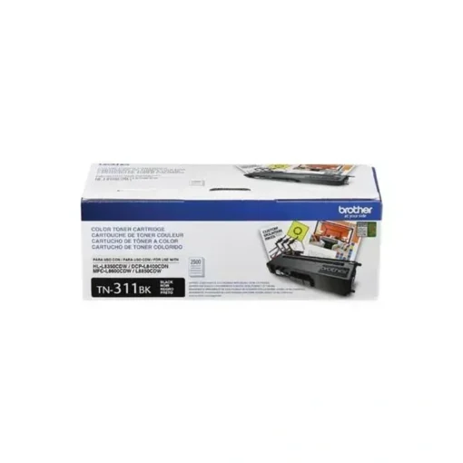 Brother Toner Negro Original Para Dcp-L8400Cdn, Hl-L8350Cdw, Hl-L8350Cdwt (MPN TN311BK, Suministros para impresoras) img-1