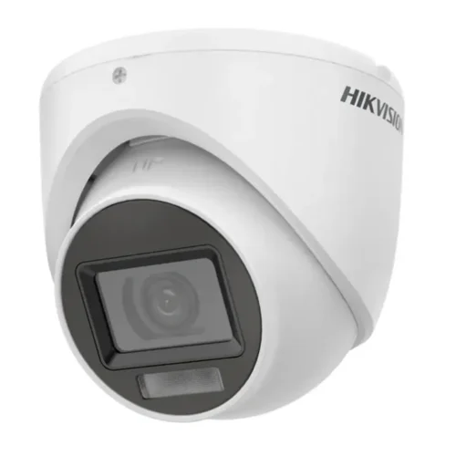 Cámara Domo Hikvision 2MP 1920x1080, Lente 2.8mm, IR 20m, IP67 (MPN DS-2CE76D0T-EXLMF, Cámaras de seguridad) img-1