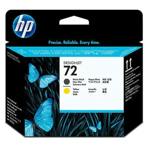 Cabezal tinta HP 72 negro/amarillo, compatible DesignJet T610/T620/T770. (MPN C9384A, Suministros para impresoras) img-1